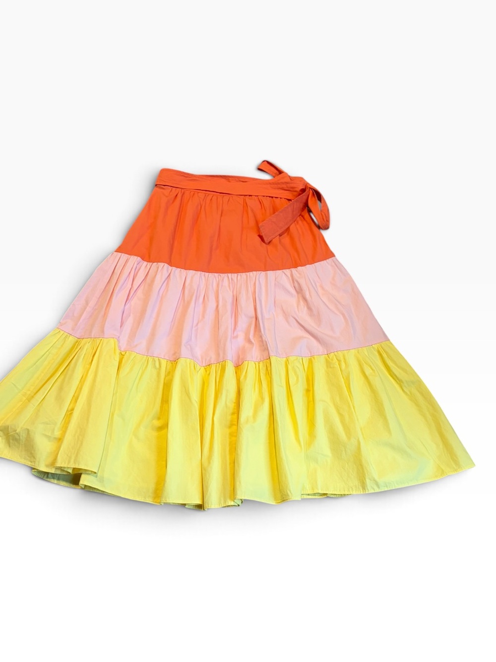 ENGLISH FACTORY Colorblock midi skirt